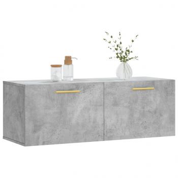 Wandschrank Betongrau 100x36,5x35 cm Holzwerkstoff