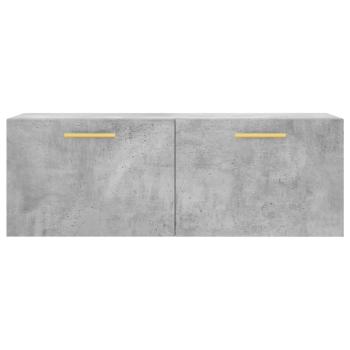 Wandschrank Betongrau 100x36,5x35 cm Holzwerkstoff