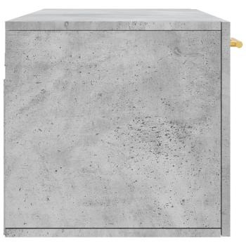 Wandschrank Betongrau 100x36,5x35 cm Holzwerkstoff