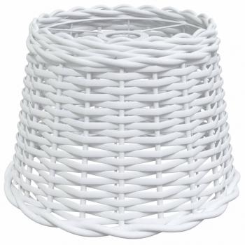 Lampenschirm Weiß Ø30x20 cm Korbweide