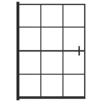 Duschkabine ESG 100x140 cm Schwarz