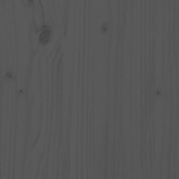 Massivholzbett Grau 200x200 cm