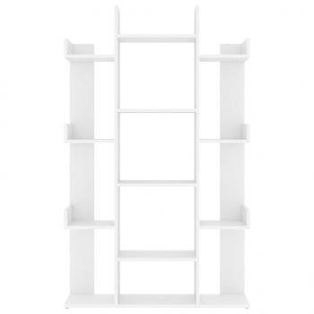 Bücherregal Weiß 86x25,5x140 cm Holzwerkstoff