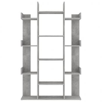 Bücherregal Betongrau 86x25,5x140 cm Holzwerkstoff