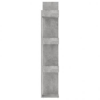 Bücherregal Betongrau 86x25,5x140 cm Holzwerkstoff