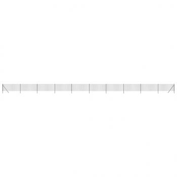Maschendrahtzaun Anthrazit 0,8x25 m Verzinkter Stahl