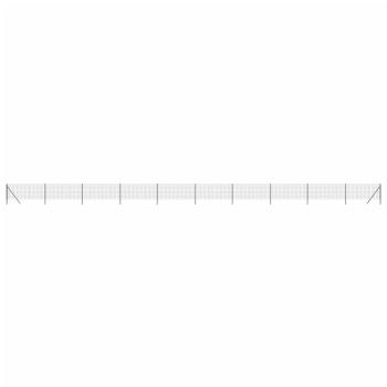 Maschendrahtzaun Anthrazit 0,8x25 m Verzinkter Stahl