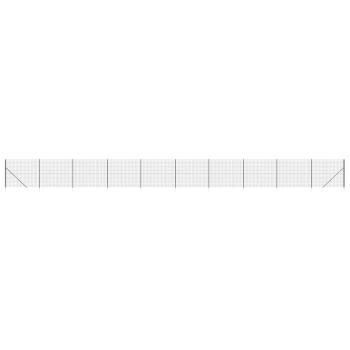 Maschendrahtzaun mit Bodenhülsen Anthrazit 1,4x25 m