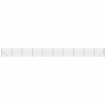 Maschendrahtzaun mit Bodenhülsen Anthrazit 1,4x25 m