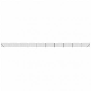 ARDEBO.de - Maschendrahtzaun mit Bodenhülsen Anthrazit 0,8x25 m