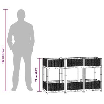 Hochbeet 120x40x71 cm Polypropylen