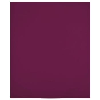 ARDEBO.de - Spannbettlaken 2 Stk. Jersey Bordeauxrot 160x200 cm Baumwolle