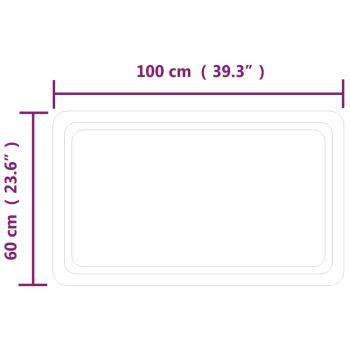 LED-Badspiegel 100x60 cm