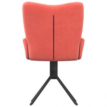 Esszimmerstühle 2 Stk. Drehbar Rosa Samt