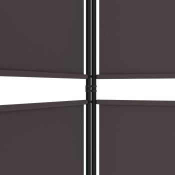 ARDEBO.de - 4-tlg. Paravent Braun 200x200 cm Stoff