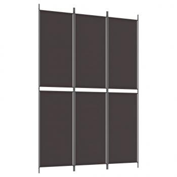 ARDEBO.de - 3-tlg. Paravent Braun 150x220 cm Stoff