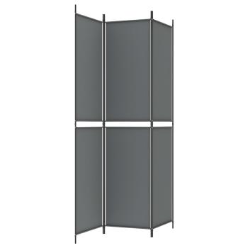 3-tlg. Paravent Anthrazit 150x220 cm Stoff