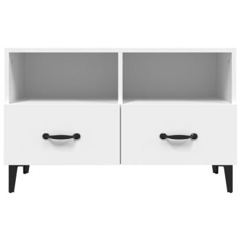 TV-Schrank Weiß 80x36x50 cm Holzwerkstoff