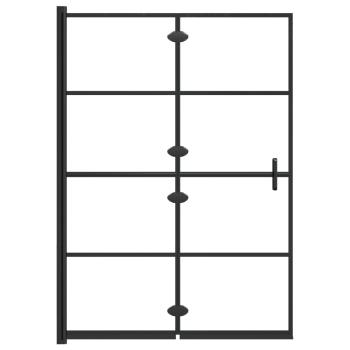 Faltbare Duschkabine ESG 100x140 cm Schwarz