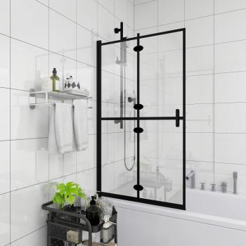 Faltbare Duschkabine ESG Schwarz 80x140 cm