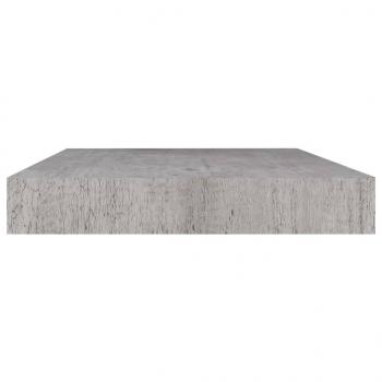 Schweberegale 2 Stk. Betongrau 40x23x3,8 cm MDF