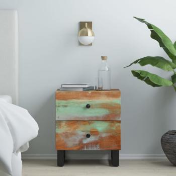 ARDEBO.de - Nachttische 2 Stk. 40x33x46 cm Altholz Massiv