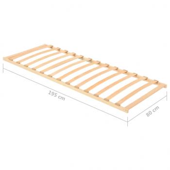 Lattenrost mit 13 Latten 80x200 cm
