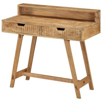 Schreibtisch 100x45x90 cm Raues Massives Mangoholz