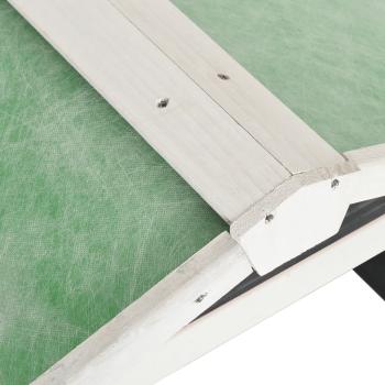 Roboter-Rasenmäher Garage 72x87x50 cm Grau Weiß Tannenholz