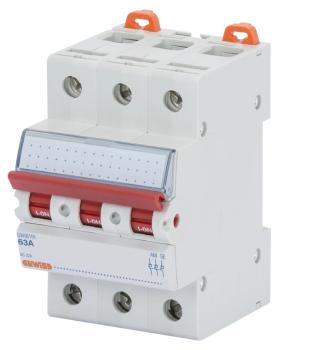 Gewiss LASTTRENNSCHALTER GW96166, 63A 3P 3TE, 90AM   *ANGEBOT*
