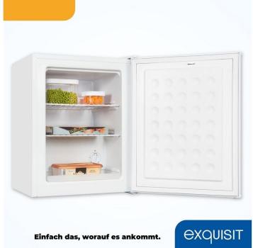 Exquisit GB60-150E weiß Mini Gefrierschrank, 42L
