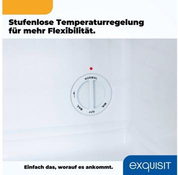 Exquisit GB60-150E weiß Mini Gefrierschrank, 42L