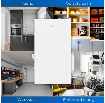 Exquisit Stand Gefrierschrank GS111-330E , weiß , 63L , 45 cm breit *ANGEBOT*