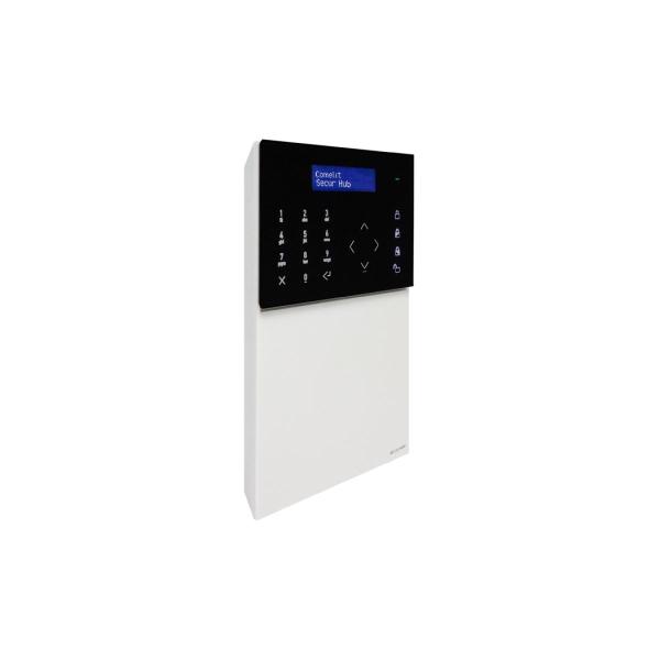 ARDEBO.de Comelit HUB32LCD Funkzentrale 32 Zonen für SecurHub, WLAN, IP