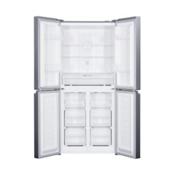 Exquisit MD365-125-040D Side-by-Side Kombination Multidoor, 85,7 cm breit, 362 L, No Frost, Schnellgefrieren, LED Beleuchtung, inoxlook