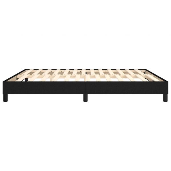 Bettgestell Schwarz 180×200 cm Stoff