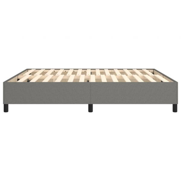 Bettgestell Dunkelgrau 160x200 cm Stoff