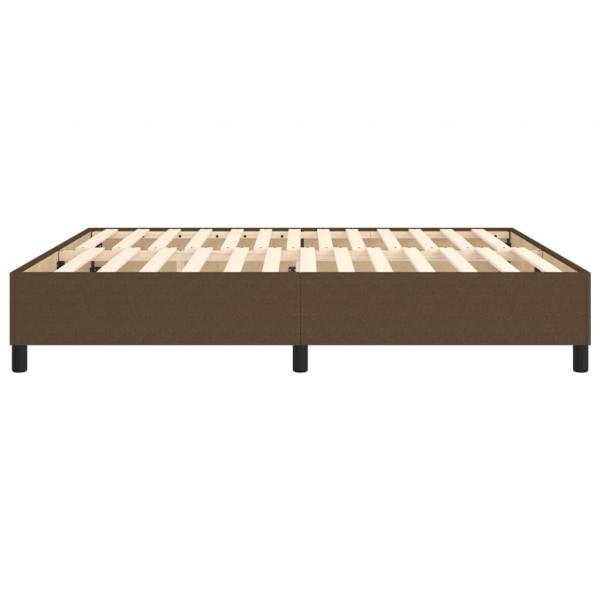Bettgestell Dunkelbraun 160x200 cm Stoff
