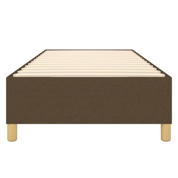 Bettgestell Dunkelbraun 80x200 cm Stoff