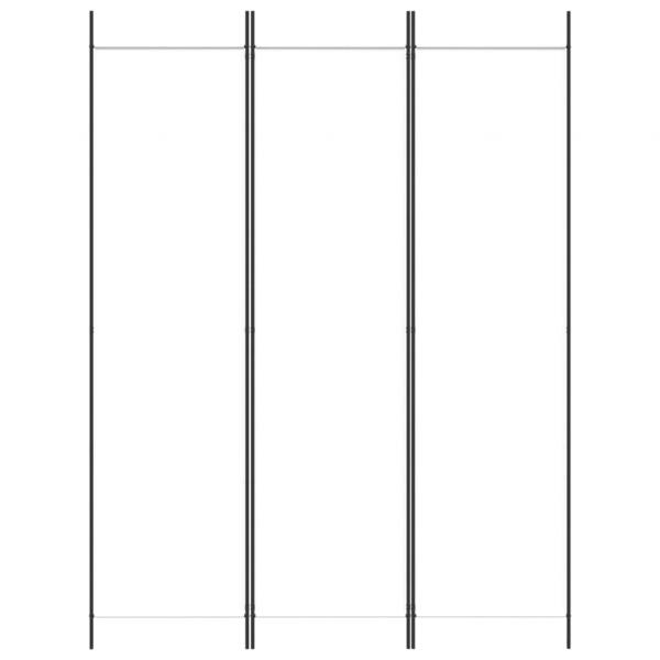 3-tlg. Paravent Weiß 150x200 cm Stoff