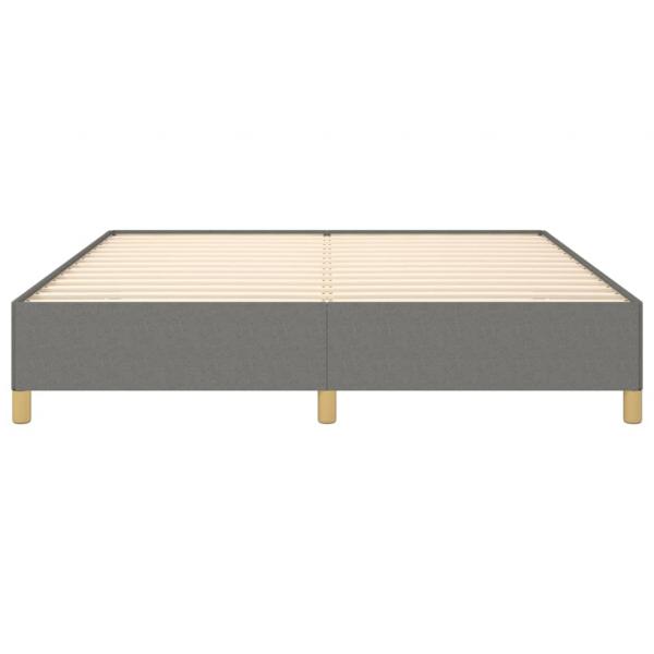 Bettgestell Dunkelgrau 160x200 cm Stoff