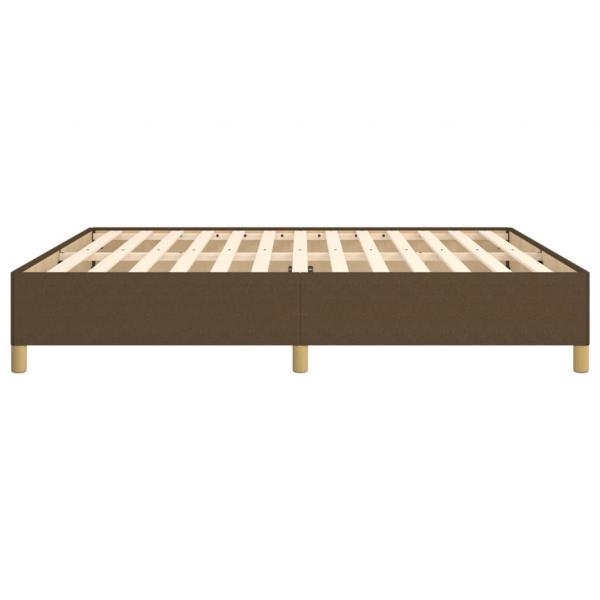 Bettgestell Dunkelbraun 160x200 cm Stoff
