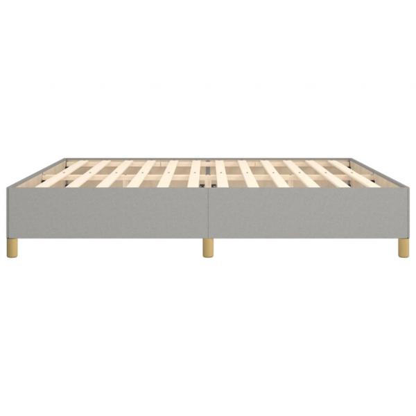 Bettgestell Hellgrau 200x200 cm Stoff