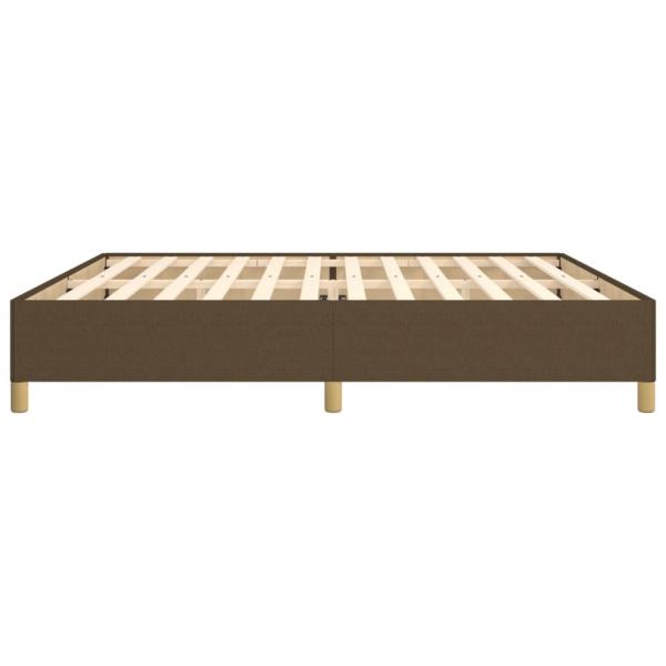 Bettgestell Dunkelbraun 200x200 cm Stoff