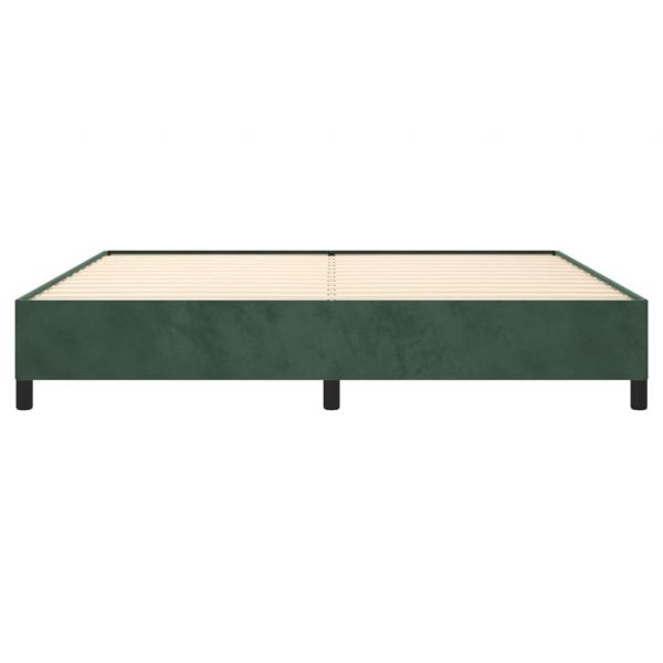 Bettgestell Dunkelgrün 200x200 cm Samt