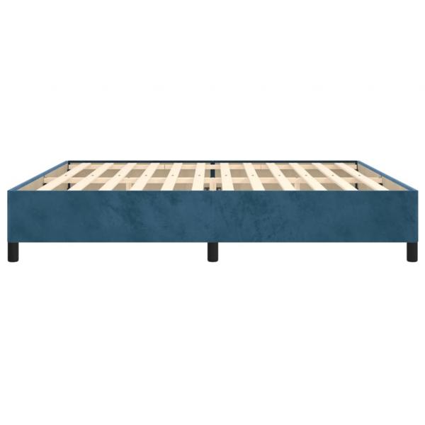 Bettgestell Dunkelblau 200x200 cm Samt