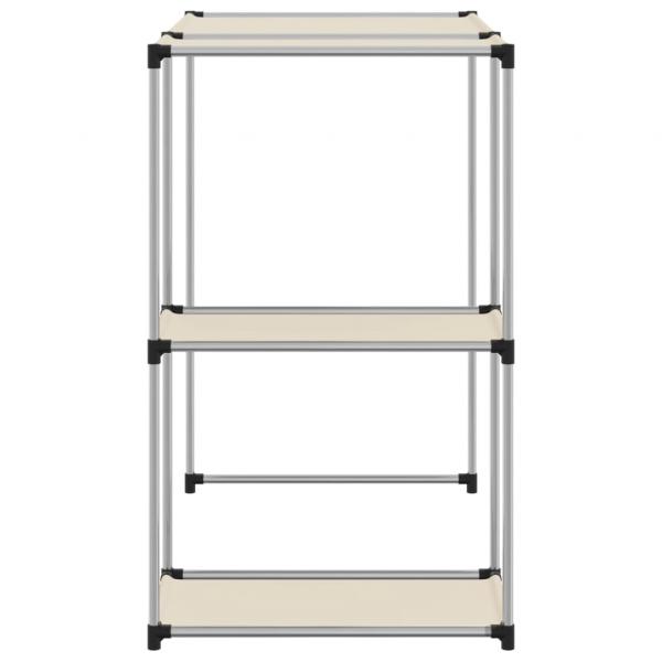 Waschmaschinenregal Creme 87x55x90,5 cm Eisen