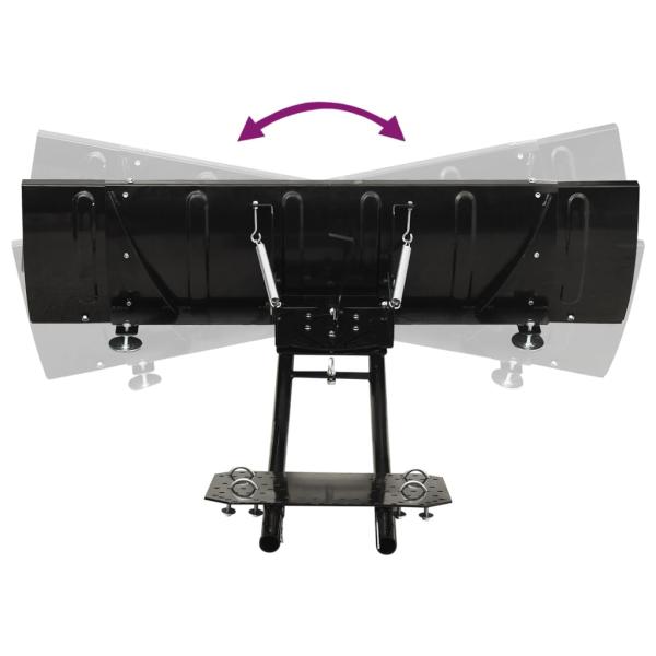 Schneeschild für ATV 150x38 cm Schwarz