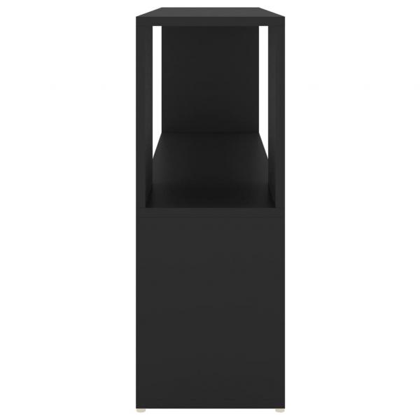 Bücherregal Schwarz 100x24x63 cm Holzwerkstoff