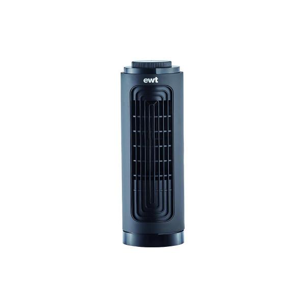 EWT Tischventilator Air Fan, 20W, Aroma-Diffusor, Oszillierend, Schwarz (904300)
